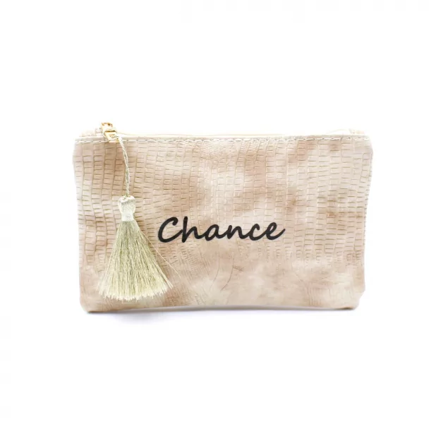 Petite pochette à message chance