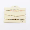 Pack de 3 bracelets acier - soleil