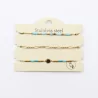 Pack de 3 bracelets acier - soleil