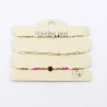 Pack de 3 bracelets acier - soleil