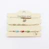 Pack de 3 bracelets acier - oeil strass