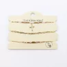 Pack de 3 bracelets acier - croix strass