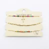 Pack de 3 bracelets acier - croix strass