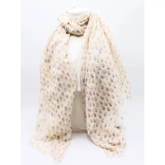 Echarpe motifs tête de mort