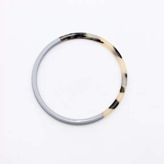 Jonc résine fin couleur léopard