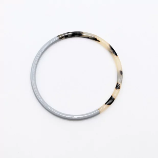 Jonc résine fin couleur léopard