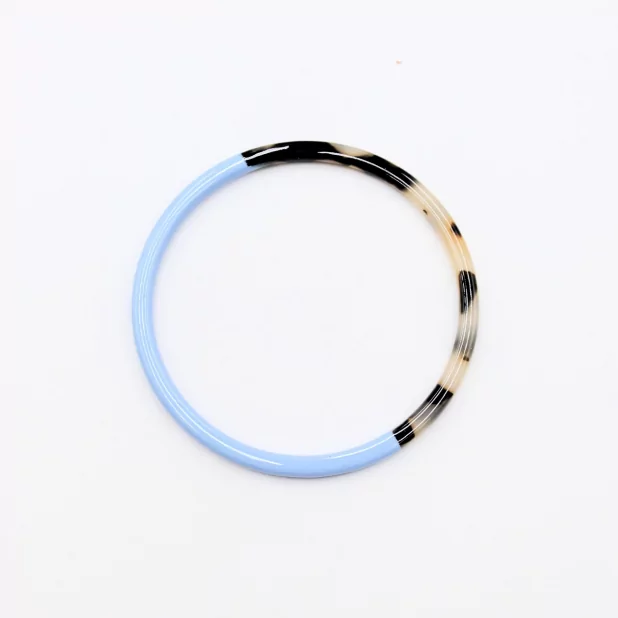 Jonc résine fin couleur léopard