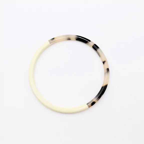 Jonc résine fin couleur léopard