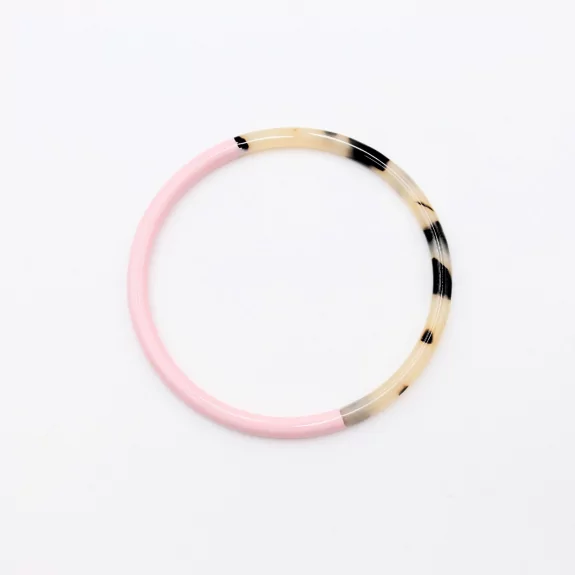 Jonc résine fin couleur léopard