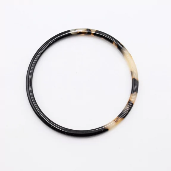 Jonc résine fin couleur léopard