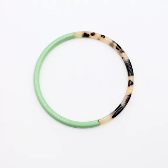 Jonc résine fin couleur léopard