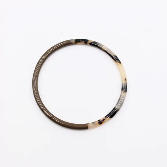 Jonc résine fin couleur léopard