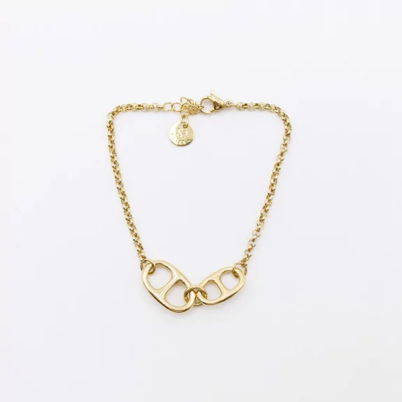 Bracelet acier motif inspiration fin