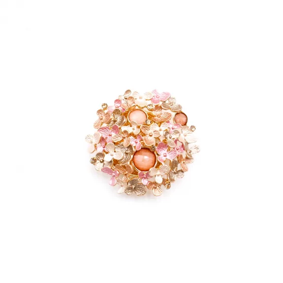 Broche aimantée motif floral