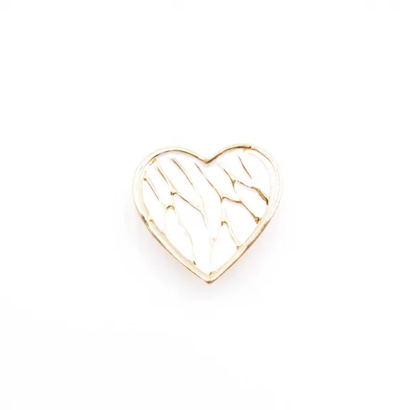 Broche aimantée motif cœur