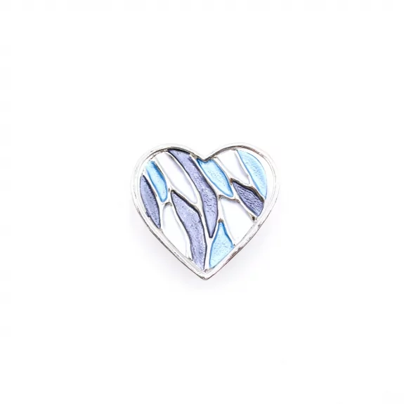 Broche aimantée motif cœur