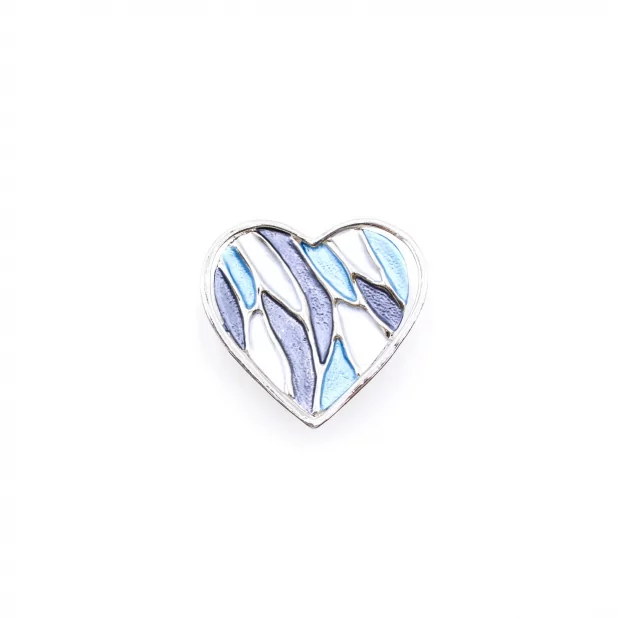 Broche aimantée motif cœur