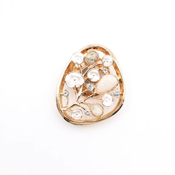 Broche aimantée motif fleur