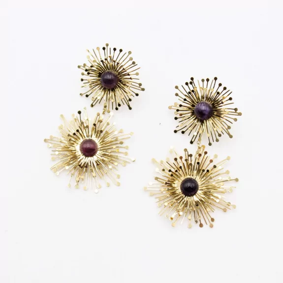 Boucle d'oreille acier - artistique