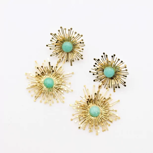 Boucle d'oreille acier - artistique