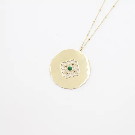 Sautoir acier avec pendentif mauresque