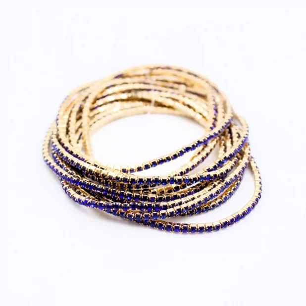 Lot de 10 bracelets strass