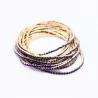 Lot de 10 bracelets strass