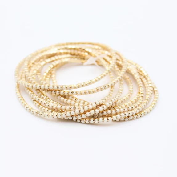 Lot de 10 bracelets strass