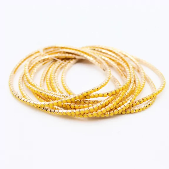 Lot de 10 bracelets strass