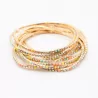 Lot de 10 bracelets strass