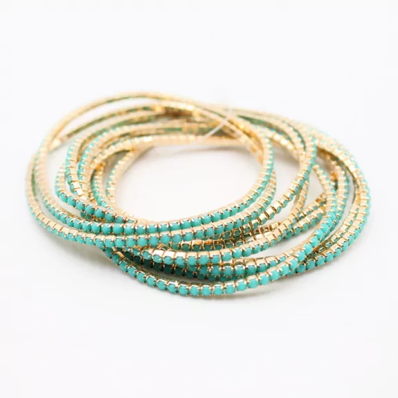 Lot de 10 bracelets strass