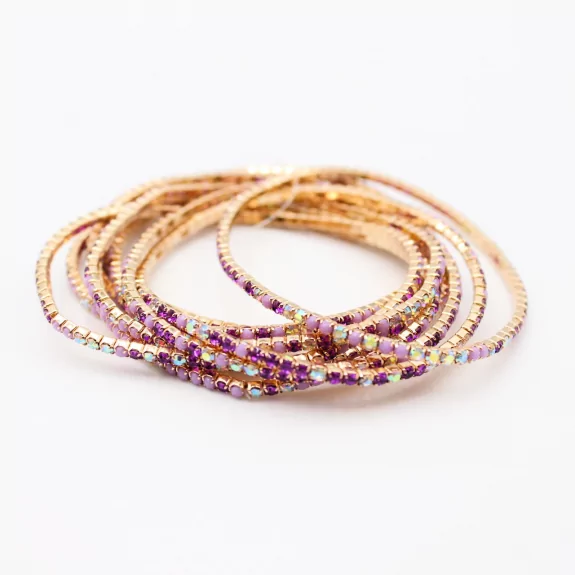 Lot de 10 bracelets strass