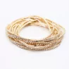 Lot de 10 bracelets strass