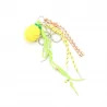 Porte clefs citron jaune tricot