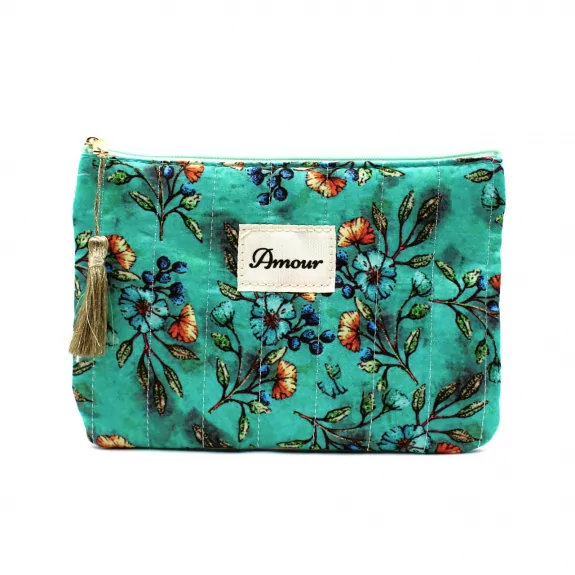 Pochette motif floral message amour