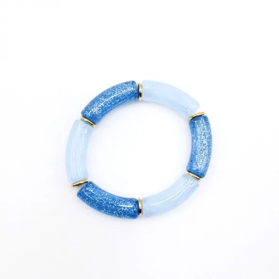 Bracelet résine paillettes