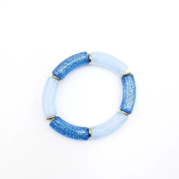 Bracelet résine paillettes