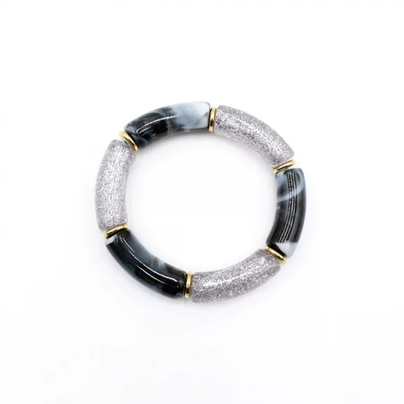 Bracelet résine paillettes