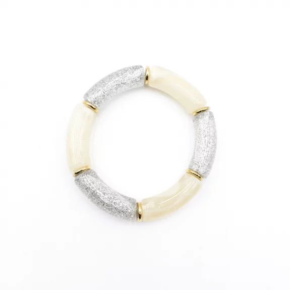 Bracelet résine paillettes