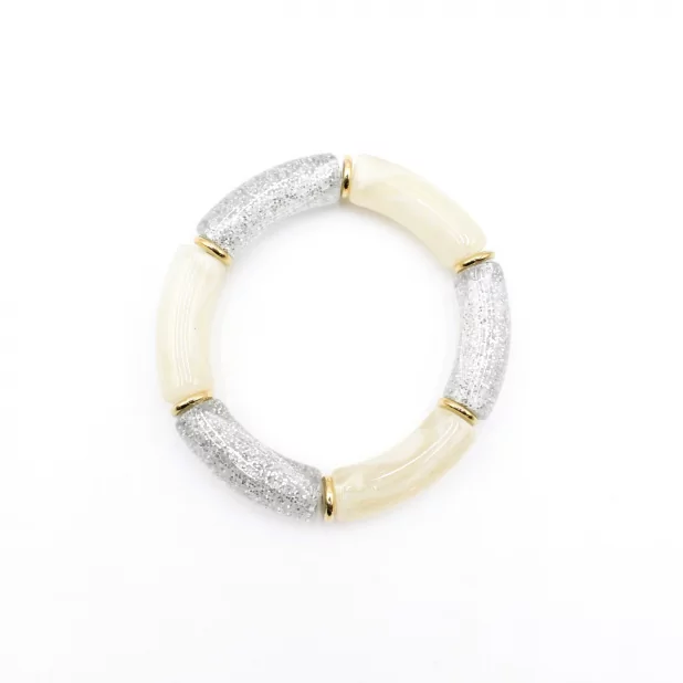 Bracelet résine paillettes