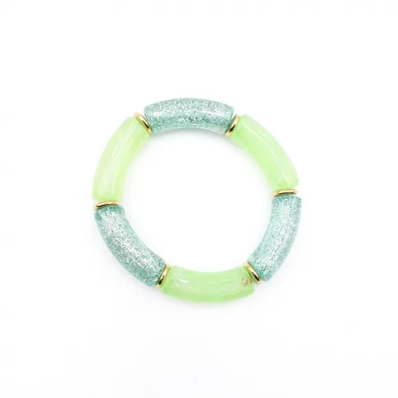 Bracelet résine paillettes