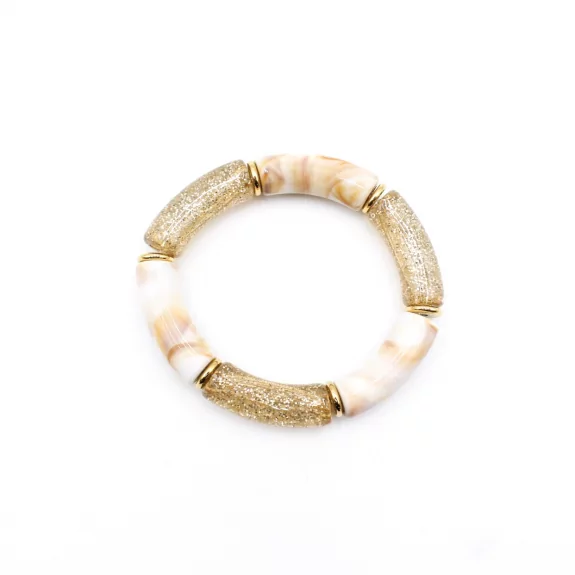 Bracelet résine paillettes