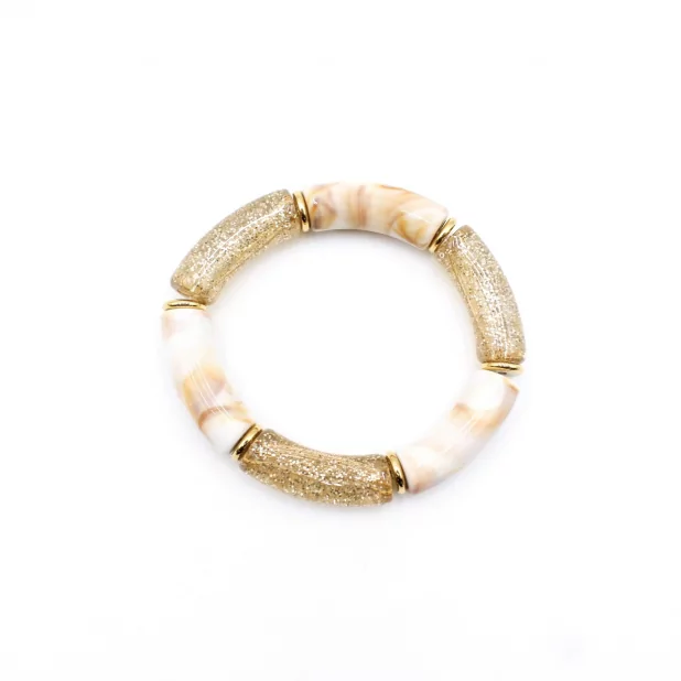 Bracelet résine paillettes