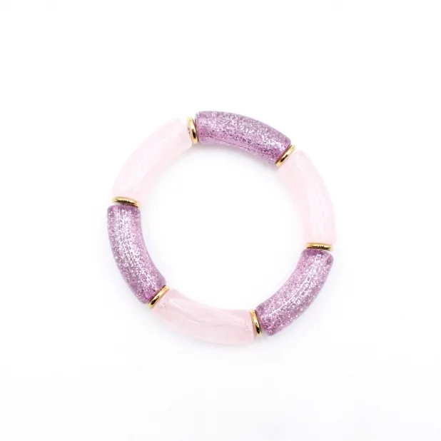 Bracelet résine paillettes