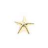 Bague dorée étoile de mer