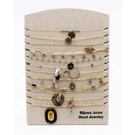 Pack 12 Colliers Acier Inoxydable - gris