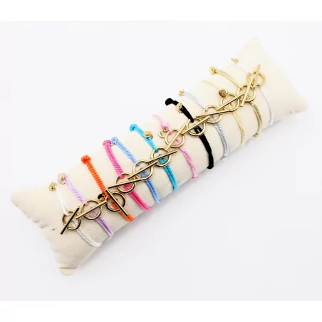 Pack de 12 bracelets corde et acier