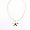 Collier corde avec étoile de mer
