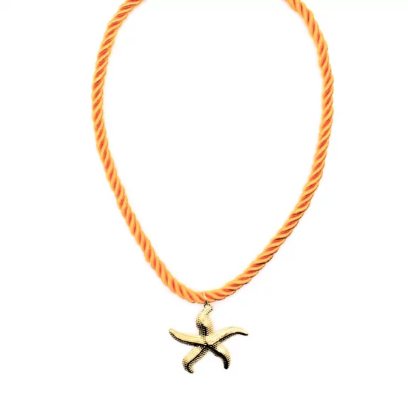 Collier corde avec étoile de mer