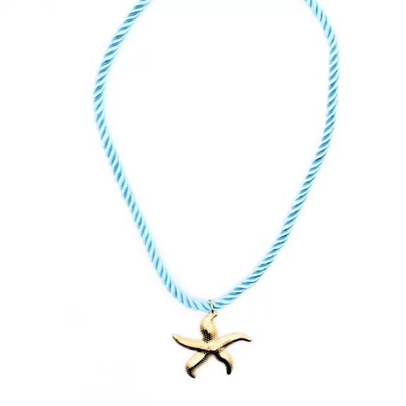 Collier corde avec étoile de mer